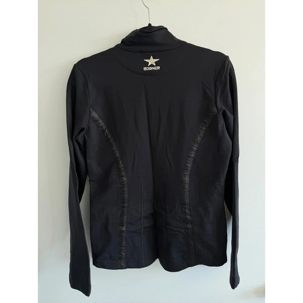 Bogner Heat System Heated Softshell Jacket Black Full Zip Women's US M  Ski